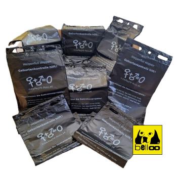 Tierärztepool Hundekotbeutel BELLOO Recycling Mix Schwarz - 50er Block