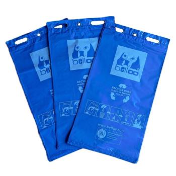 BELLOO Hundekotbeutel Recycling PUR blau - 30er Block