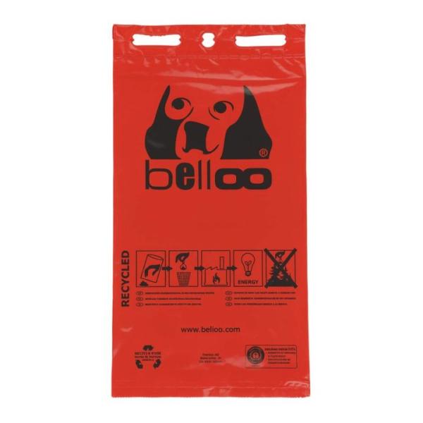 BELLOO Hundekotbeutel Recycling PUR rot - 30er Block