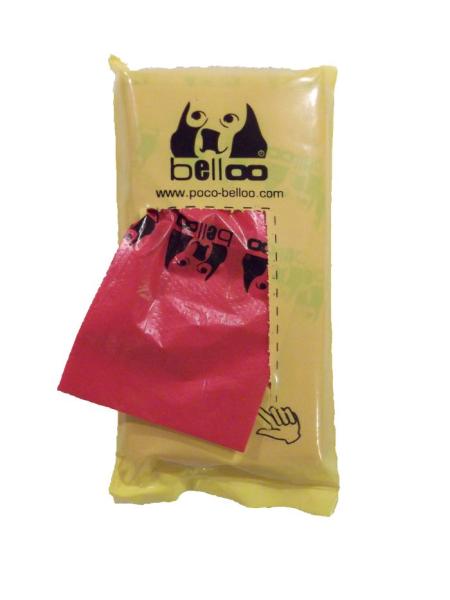 BELLOO Hundekotbeutel GEFALTET ROT (Hundekotbeutelspender)